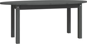 vidaXL szürke tömör fenyőfa dohányzóasztal 110 x 55 x 45 cm