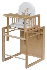 COSING - Gyermek étkezőszék 2 az 1-ben Viktoria bükk/fehér