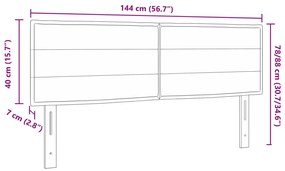 Fejtámla vonal dizájn sötétszürke 140 cm szövet