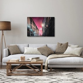 Tűzijáték Marseille-ben (üvegen) (70x50 cm)