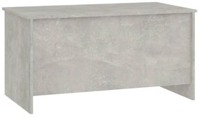Betonszürke szerelt fa dohányzóasztal 102 x 55,5 x 52,5 cm