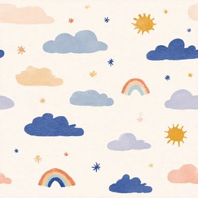 Renforcé CLOUDIRO színes krepp kiságy ágynemű Ágyneműhuzat mérete: 45 x 65 cm | 90 x 140 cm