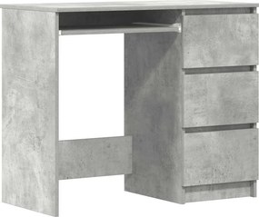 vidaXL betonszürke szerelt fa íróasztal 90 x 45 x 76 cm