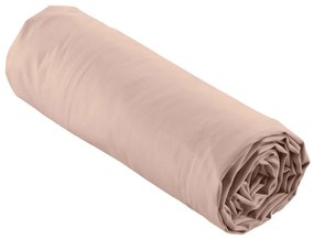 Rózsaszín gumis pamut-perkál lepedő 180x200 cm Percaline – douceur d'intérieur