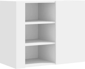 vidaXL fehér szerelt fa faliszekrény 75 x 35 x 60 cm