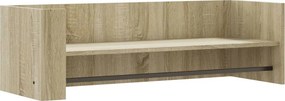 vidaXL sonoma tölgy színű szerelt fa fali polc 100 x 35 x 30,5 cm