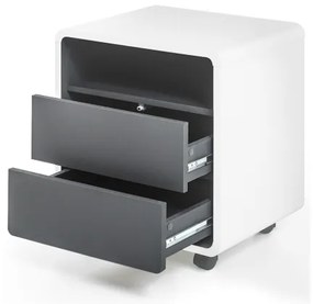 TEO irodai konténer fehér/antracit