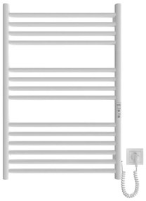 Létras fűtött törölközőtartó HF GREENWICH 170W/230V 77x53 cm fehér kerek