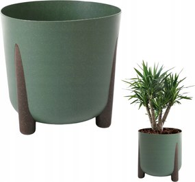 Virágtartó Lábas Virágtartó 29CM Zöld H28 CM Kerti Erkély Betét