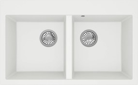 Gránit mosogató Martel 2K kétrekeszes függesztett konyhai mosogató