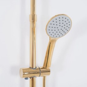 REA - Aldi zuhanygarnitúra csapteleppel 150mm, arany, REA-P8802