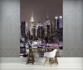 New York éjjel poszter, fotótapéta, Vlies (184x254 cm, álló)