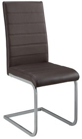 Vegas szék, 2 darabos szett műbőrből barna színben