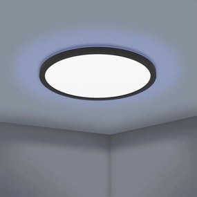 Eglo 31704-LED RGBW Dimmelhető mennyezeti lámpa ROVITO-Z 1xLED/16,5W/230V Ø42 cm fekete