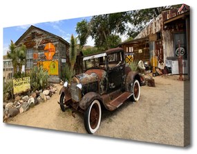 Canvas kép Old Car Architecture 100x50 cm