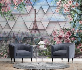 Gario Fotótapéta Eiffel-torony tavasszal Anyag: Vlies, Méretek: 450 x 315 cm