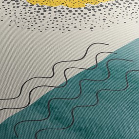 Kép - Absztrakt festmény a strandról N⁰1 (90x60 cm)