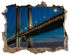 3d lyuk fal dekoráció Brooklyn híd nd-k-85968041