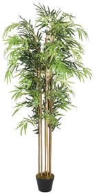zöld mű bambuszfa 1605 levéllel 180 cm