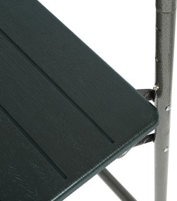 Összecsukható erkély asztal, fekete, UZOR