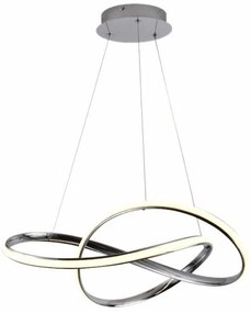 Brilagi - LED Dimmelhető csillár zsinóron COSMOWAVE LED/70W/230V króm + távirányító