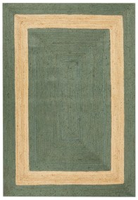 Zöld jutaszőnyeg 160 x 230 cm KARAKUYU Beliani