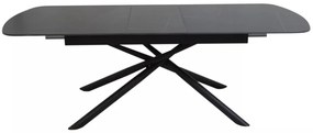 Vector bővíthető étkezőasztal fekete 180-220cm