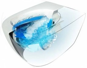 Bella fali, rimless WC