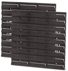 Szerelőlap 38,6 x 1,8 x 39 cm (2 db), fekete