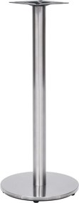 vidaXL ezüstszínű rozsdamentes acél bisztróasztalláb Ø45 x 107 cm