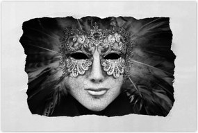 Poszterek 120x80 Velencei maszk szürke