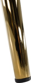 Stílusos fotel, szürke Velvet szövet/gold króm-arany, OLVEN