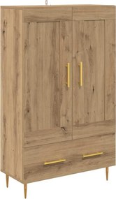 vidaXL Magasfiú fiókkal Artisan tölgy 69,5 x 31 x 115 cm Faanyag