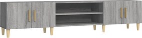 vidaXL szürke sonoma színű szerelt fa TV-szekrény 180 x 31,5 x 40 cm