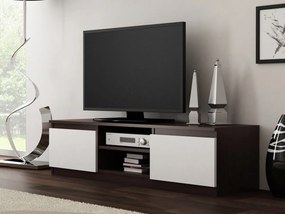 AMI nábytek TV állvány MALTA 140 széles fehér / wenge