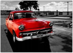 Fotótapéták 254x184 Kubai piros autó