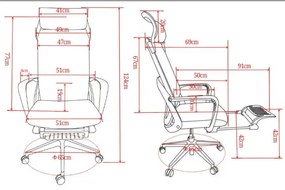 Liftor Orca ergonomikus irodai szék, fekete