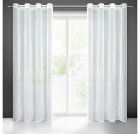 Solei dekor függöny flitterekkel Fehér 140x250 cm