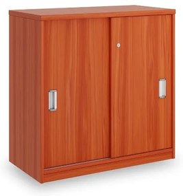 SimpleOffice alacsony szekrény 80 x 40 x 80 cm, cseresznye