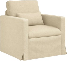 vidaXL Kanapé Krém 78 x 78 x 80 cm szövet