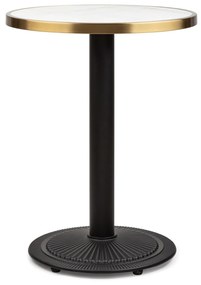 Blumfeldt Patras Jewel, márvány asztal, szecessziós stílus, Ø: 57,5 cm, magasság: 75 cm, öntöttvas állvány