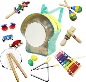 Fa hangszerkészlet 10 db hátizsákkal