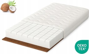 Kókusz Légáteresztő matrac 90X195 Mikroszálas habszivacs 195x90 közepesen kemény