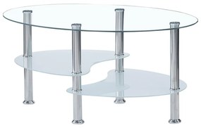 Dohányzóasztal Wurzburgo (acél + üveg + tejüveg) . 1116563