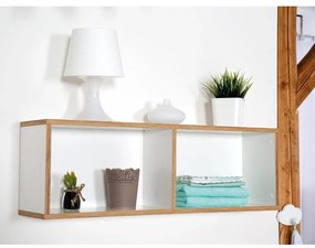 Fehér gyerek fali könyvespolc 90x29 cm Finn – Roba