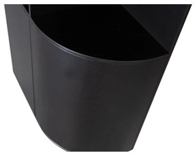Fekete borovi fenyő moduláris könyvespolc 78x210 cm Finca – WOOOD