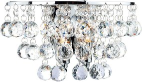 DAR LIGHTING PLU0950 PLUTO Kristály Fali Lámpa Csiszolt króm G9 IP20