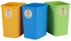 ECO 3 db-os szelektív hulladékgyűjtő szett, 25 l - Curver