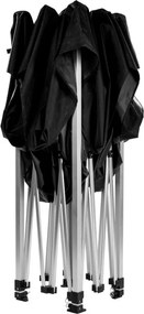 INSTENT PRO Kerti pavilon 3 x 3 m fekete + 2 oldalfal