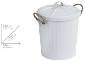 WENKO 23703100 - GARA kosár 24x28,5 cm fehér